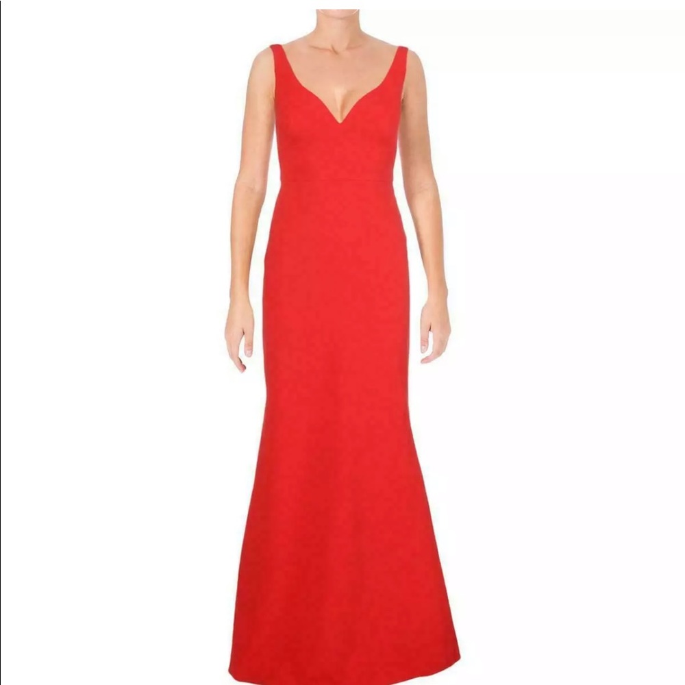Jill Stuart red sweetheart prom formal event dress